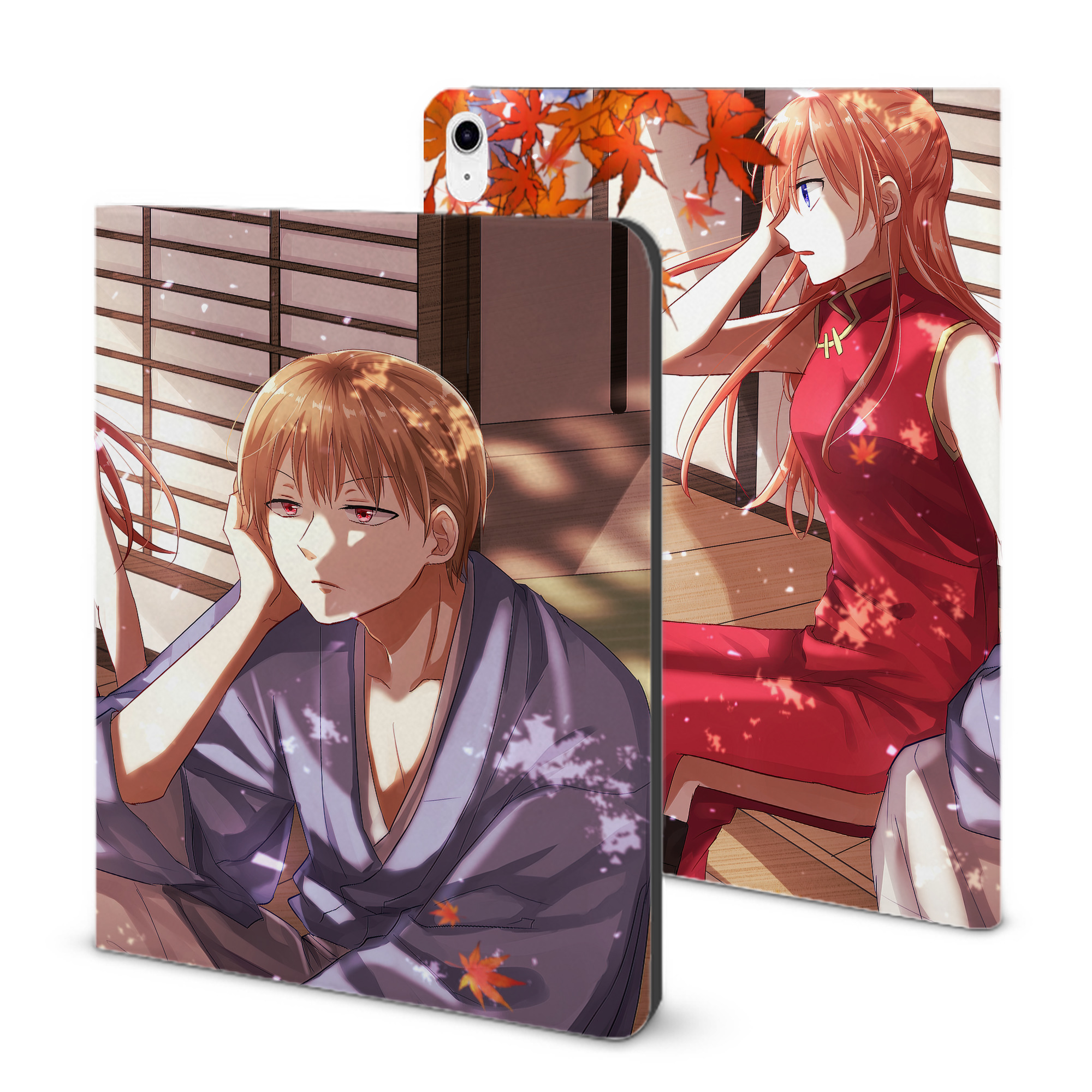 （画像用） ぎんたま 坂田銀時（さかたぎんとき） 神楽 志村新八（しむら しんぱち） GINTAMA Sakata Gintoki Kagura Shimura Shinpachi IPad ケース ブック型 PUレザー TPU 耐衝撃 軽量 薄型 ペン収納なし 全面保護 IPad 各モデル対応